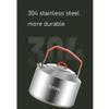 BAIZHONGJIE Portable Outdoor Camping Travel Water Kettle Tea Kettle,Stainless Steel Heating Water Container Tea Pots Suitable for All Stovetops,1.5L view 3