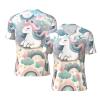 Stylish Athletic Sports Jersey Rainbow-Animal-Cartoon Men's Rugby Jersey Small view 1