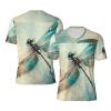 Stylish Athletic Sports Jersey Grunge-Dragonfly-Bug Men's Rugby Jersey Small Black view 1