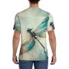 Stylish Athletic Sports Jersey Grunge-Dragonfly-Bug Men's Rugby Jersey Small Black view 4