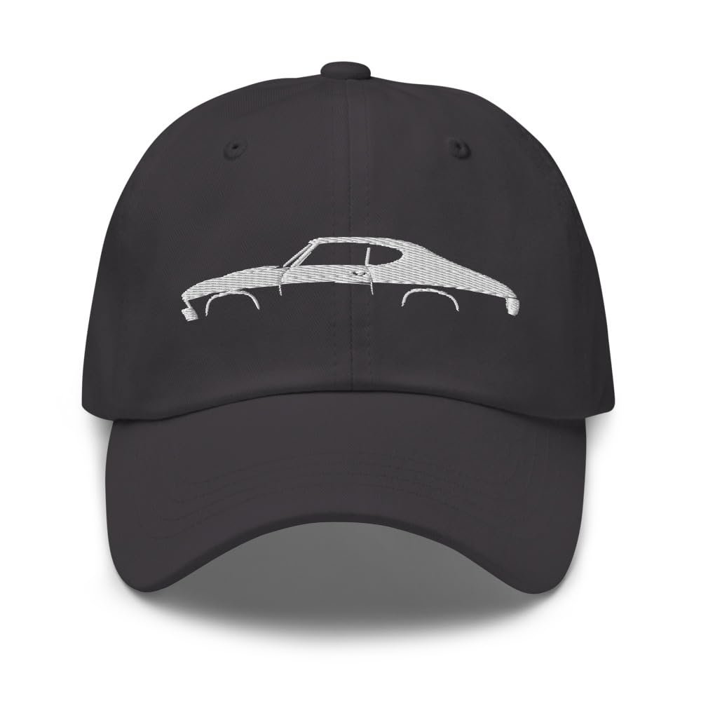 1969 Chevelle Dad hat for Chevy Classic Car Owners Enthusiasts Muscle Cars Cap Dark Grey