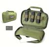 GAZJYUSP Tactical Pistol Case Firearm Soft Gun case for Shooting Range Outdoor Hunting Handgun Bag for Full-Size Handguns and Magazines Storage Soft Gun Carrying Storage Bag (Green) view 1