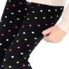 Children Girls Leggings Printing Warm Thick Fleece Lined Kids Skinny Pants Trousers Teenage Child 2 13 (Navy, 6-7 Years) view 2