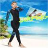 Women's Rash Guard Anti-UV Swimwear Dive Skin,Long Sleeve One Piece Front Zipper Wetsuit(XL, Z1) view 4