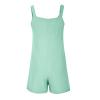 KICILVS Summer Short Rompers for Women 2025 Sleeveless Tie Knot Strap Jumpsuit Casual Loose Bib Overalls with Pockets view 4