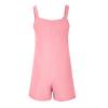 KICILVS Summer Short Rompers for Women 2025 Sleeveless Tie Knot Strap Jumpsuit Casual Loose Bib Overalls with Pockets view 3