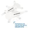 SCUBAPRO Hydros X Men's Scuba Diving BCD, Front-Adjustable with Balanced Power Inflator (BPI), Small, Includes White Color Kit view 2