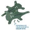 SCUBAPRO Hydros X Men's Scuba Diving BCD, Front-Adjustable with Balanced Power Inflator (BPI), Small, Includes Army Green Color Kit view 2