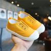 Girls Volleyball Shoes Toddler Boys Girls Low Top Canvas Slip On Shoes Lightweight Casual (Yellow, 9.5 Little Child) view 3