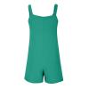 KICILVS Summer Short Rompers for Women 2025 Sleeveless Tie Knot Strap Jumpsuit Casual Loose Bib Overalls with Pockets view 4