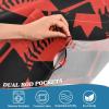 Augenstern 54x18 Inch Window Short Curtain Canada-Maple-Leaf-Baseball Half-Panel Curtain Window Covering Kitchen Valance view 3