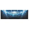 Augenstern 54x18 Inch Window Short Curtain American-Football-Arena-Field Half-Panel Curtain Window Covering Kitchen Valance view 1