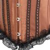 ADELCE Lace Up Corsets Tops for Women Floral Overbust Corset Top Bustier Shapewear Lingeire Plus Size Bodysuit Brown 4XL view 4