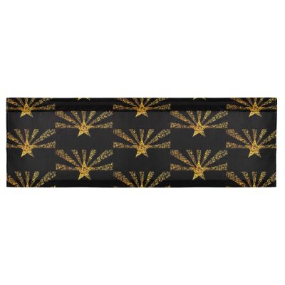 Augenstern 54x18 Inch Window Short Curtain Arizona-State-Flag-Gold Half-Panel Curtain Window Covering Kitchen Valance