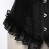 ADELCE Lace Up Corsets Tops for Women Floral Overbust Corset Top Bustier Shapewear Lingeire Plus Size Bodysuit Black L view 4