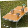BESPORTBLE 1set Portable Foldable Camping Table Lightweight Outdoor Picnic Table for Barbecue Hiking and to Use and Store for Indoor and Outdoor Activities view 2