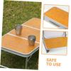 BESPORTBLE 1set Portable Foldable Camping Table Lightweight Outdoor Picnic Table for Barbecue Hiking and to Use and Store for Indoor and Outdoor Activities view 4