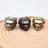 MOLOGO Gorilla Head Sculpture Brass Knife Bead Woven Paracord Lanyard Pendant Outdoor Tool Hanging Keychain, Small view 2