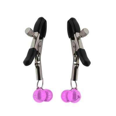 Acekiily Stainless Steel Body Ring with Bells - Non-Piercing Body Clamps Clip - Adjustable - Gift (Pink)