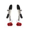 Acekiily Stainless Steel Body Clamp for Women with Bells - Non-Piercing Body Jewelry Gift (Red)