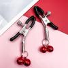 Acekiily Stainless Steel Body Clamp for Women with Bells - Non-Piercing Body Jewelry Gift (Red) view 2