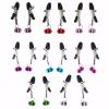 316L Stainless Steel Body Clamp for Women's Body Ring with Bells Body Clamps Clip Adjustable Body Clamps Non-Piercing Body Jewelry Gift (Green) view 4