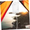 1 Set Camping Shower Solar Shower Fleece Blanket Foldable up Tent Tent Swimming Outdoor Traveling Car Camping Hose Waterproof Rechargeable Camping Cookware White PVC view 4