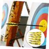 HONMEET 6pcs Lightweight Arrow Fletchings for Archery Practice Durable Plume Vanes Yellow Camouflage for Traditional and Compound Bows view 2