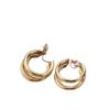 Fashion Geometric Round Hoop Clip On Earrings For Women Non Pierced Round Ear Clips Jewelry. (Style 1) view 1