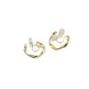 Fashion Geometric Round Hoop Clip On Earrings For Women Non Pierced Round Ear Clips Jewelry. (Style 1) view 4