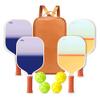 Pickleball Paddles Set of 4 - USAPA Approved Graphite Lightweight Racket, 4 Pickleball Rackets, 4 Outdoor Balls and 1 PU Leather Bag, Pickle Ball Set for Men Women Beginners, Sunset Glow view 1