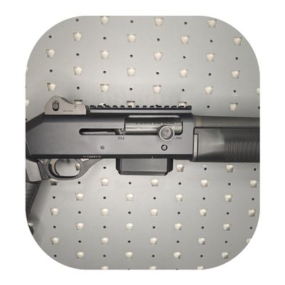 Hammy3DPrints Mount for Benelli M4 12 Gauge - GallowTech | Shotgun Holder Storage Rack (Facing Right)