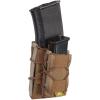 Tactical Pouch for 1 Magazine & Pistol Magazine PQA MOLLE at Original ((67) Coyote Brown, One Size) view 1