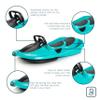 Gizmo Riders Snow Sled for Kids, Adults - Toboggan Sled, Easy Turning Steering Wheel, Anti-Slip Seat, Pull Up Brake, Durable Plastic Sled, Lightweight, Snow Sleds, Age 3+, 260 lbs view 2