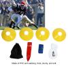Flag Football Set with 4 Training Cones Belts Easy Tear PVC Flags in Red Yellow for Youth Adult Flag Football Games Practice and Drills view 3