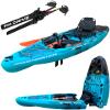 Reel Yaks Rapido Modular Fishing Kayak - Fin Drive, 10.8ft, 400 lbs Capacity, Gray - Pedal Fishing Kayaks for Adults & Youth, Sit on Top, Compact Storage, Lightweight, Durable, Easy Transport view 1
