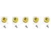 5 Sets Brass Thumb Stud Fits for Emerson CQC7 and Commander, CNC Push Nail with 5 Pieces UN 2-56 Thread Steel Screw view 1
