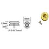 5 Sets Brass Thumb Stud Fits for Emerson CQC7 and Commander, CNC Push Nail with 5 Pieces UN 2-56 Thread Steel Screw view 2