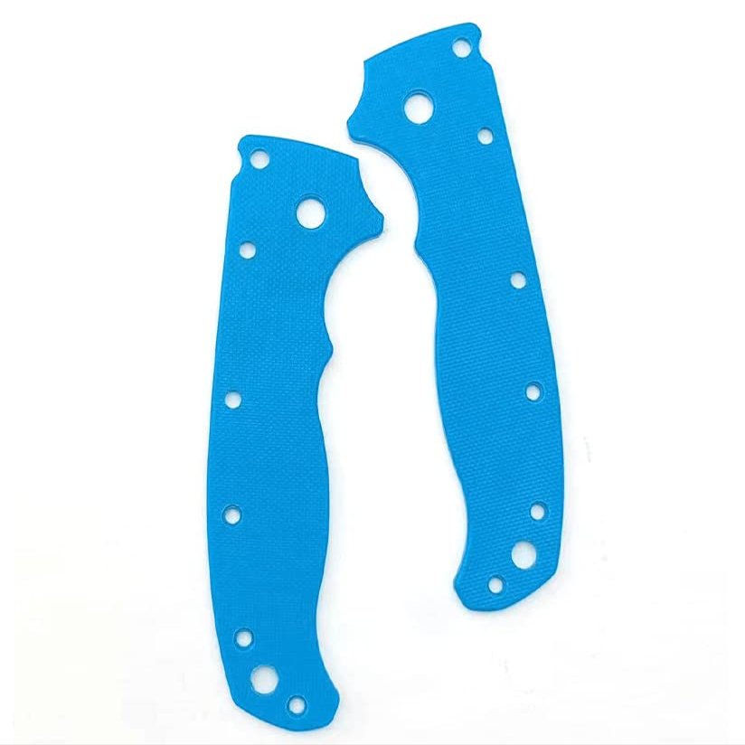 Echeson 1 Pair G10 Scales Handle Fits for Demko AD20.5, Custom Handle Patch DIY Replacement Accessory(Blue)