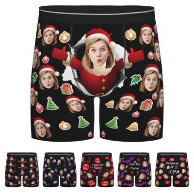 Personalized Custom Boxers for Boyfriend - Funny Christmas Birthday Valentines Day Gifts - XXL-0055