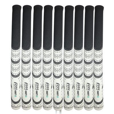 FEEL GRIPS REVERSE TAPER GOLF CLUB GRIPS - GEN2 DESIGNER SERIES WHITE SET OF 9 - HIT LONGER & STRAIGHTER