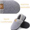 Memory Foam Cozy Slippers for Men and Women - Soft Plush Lined Slip-Ons with Arch Support for Indoor and Outdoor Use view 3