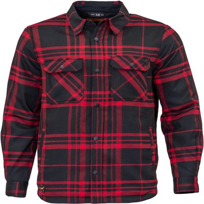 Fieldsheer Mobile Warming Men's Flannel Heated Jacket 7.4V, Black/Red - XX-Large