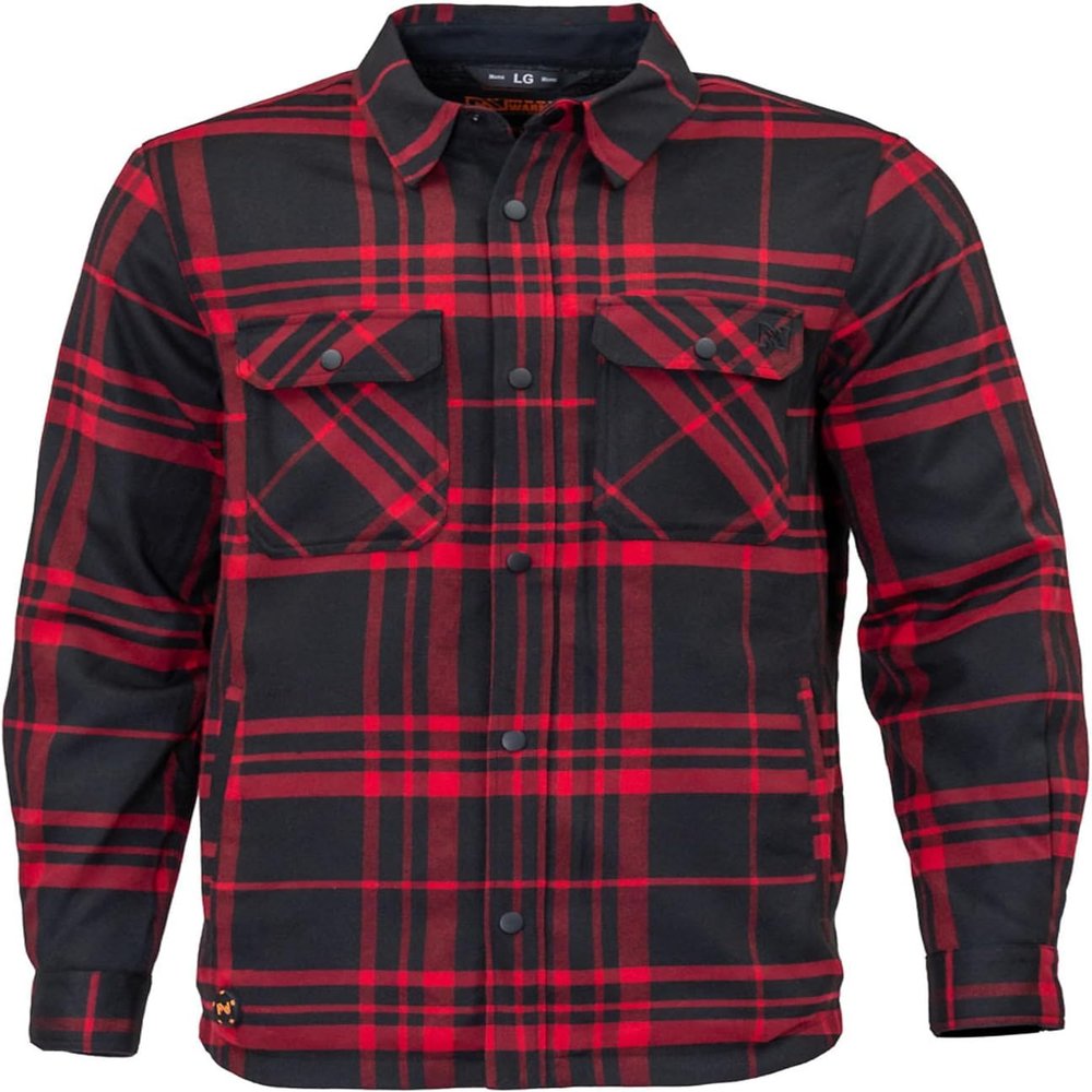 Fieldsheer Mobile Warming Men's Flannel Heated Jacket 7.4V, Black/Red - XX-Large