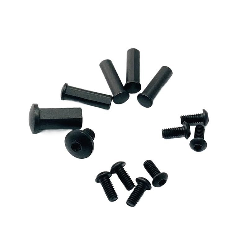 13-Pieces Set Stainless Screw Fits for Cold Steel 4 Inches Ti-Lite 26SP, Scales Handle Screws DIY Replacement Accessory(Black)