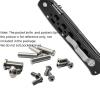 13-Pieces Set Stainless Screw Fits for Cold Steel 4 Inches Ti-Lite 26SP, Scales Handle Screws DIY Replacement Accessory(Black) view 2