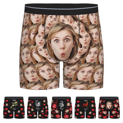 Custom Boxers for Men - Funny Personalized Gifts for Him - Christmas & Birthday - XL - 0024