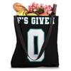 0 F's Given | Funny Sarcastic Adult Humor (On The Back) Tote Bag view 4