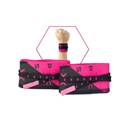 PICSIL - Sports Wrist Straps | Custom Fit Wrist Support for Cross Training & Weightlifting | Vegan Cotton, Secure & Flexible | Gymnastics & Calisthenics Use | Color Pink 5cm