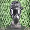 MICH Airsoft Helmet and Mask Set,Airsoft Maskwith Detachable Anti-Fog Goggles Protective Full Face Tactical Mask for CS Airsoft Shooting Halloween Cosplay Cycling Party view 3
